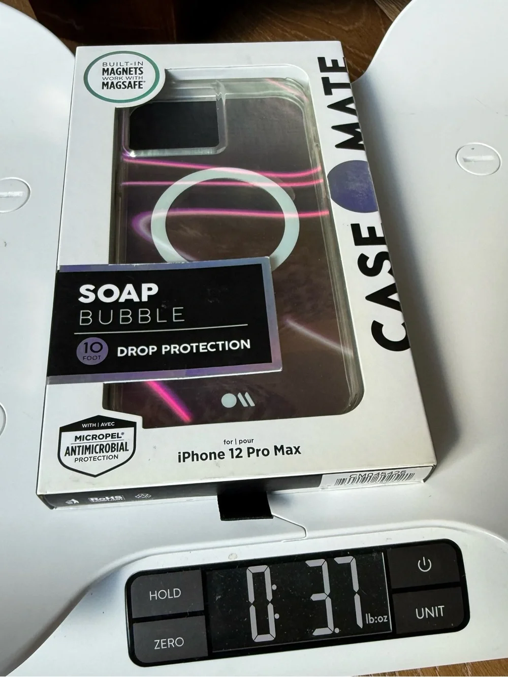 New Case-mate Soap Bubble iPhone 12 Pro Max Case Iridescent Pink Purple Unique